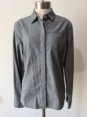 Giro Sport Design Mobility Women's Long Sleeve Button Up Shirt Gray Large